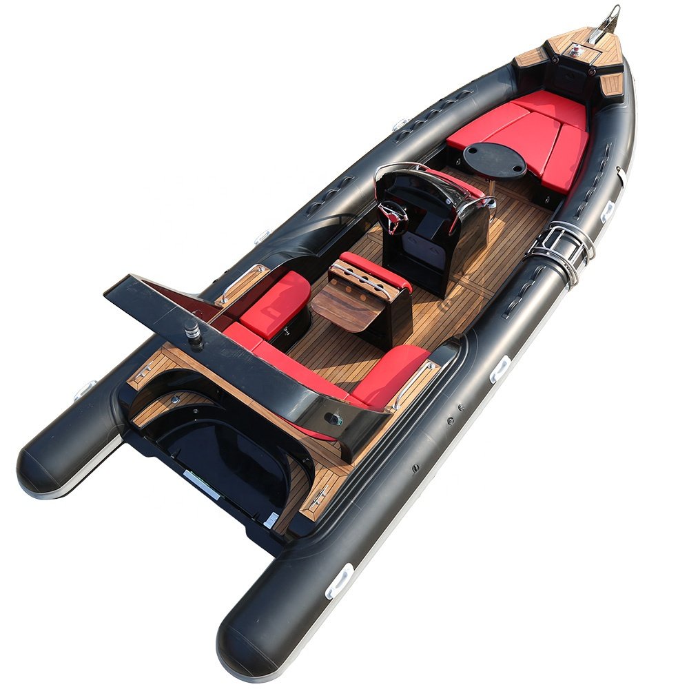 Haohai Luxury Yacht 7.6m Fiberglass Passenger Boat Outboard Engine Leisure Boat for Fishing at an Price